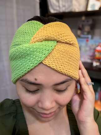 Knit Wrap Headband - Golden Sprout