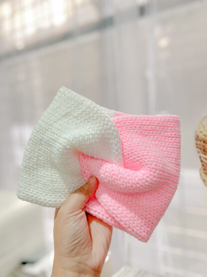 Pink Harmony Knit Wrap Headband