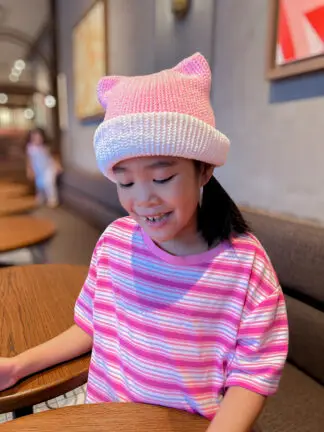 Pink Harmony Cat Beanie