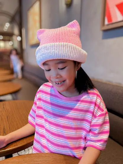 Pink Harmony Cat Beanie